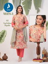 Morni 3 By Kaya Chanderi Foil Printed Kurti With Bottom Dupatta Wholesale Market In Surat